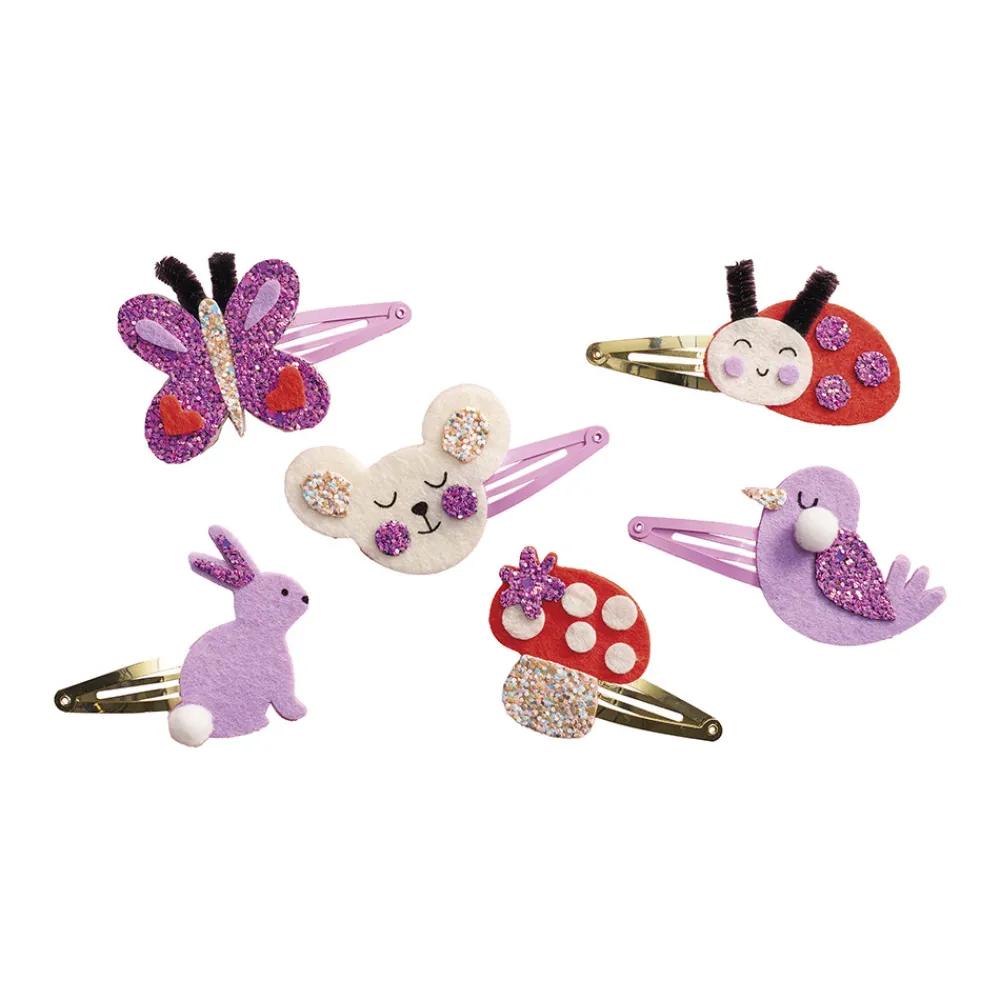 Janod Collection "Les Ateliers Bijoux" & Les Perles*6 Barrettes Flower Garden à Créer