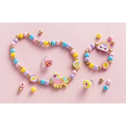 Janod Collection "Les Ateliers Bijoux" & Les Perles*4 Bijoux En Bois A Créer - Rainbow Land