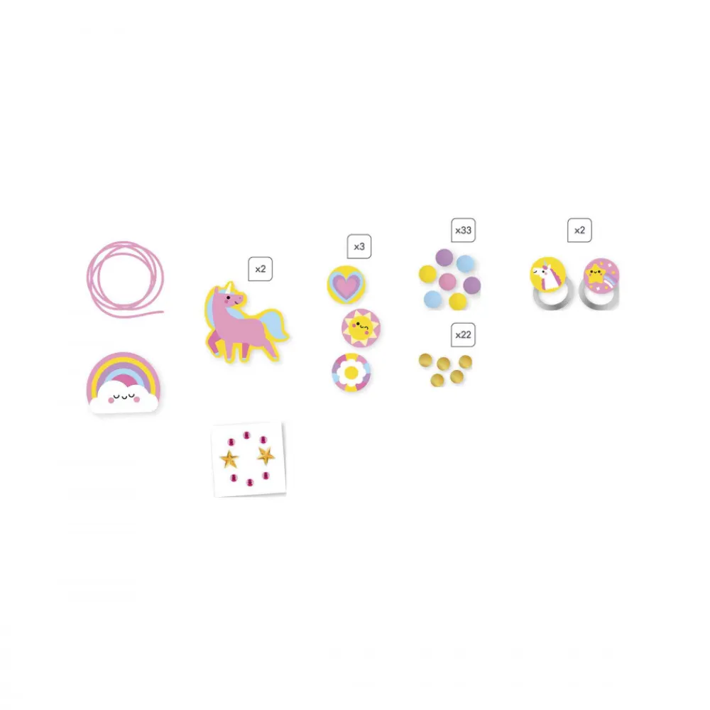 Janod Collection "Les Ateliers Bijoux" & Les Perles*4 Bijoux En Bois A Créer - Rainbow Land