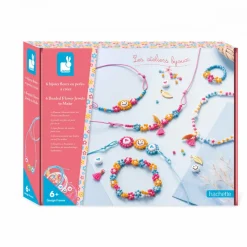 Janod Collection "Les Ateliers Bijoux" & Les Perles*6 Bijoux Fleurs en Perles à Créer