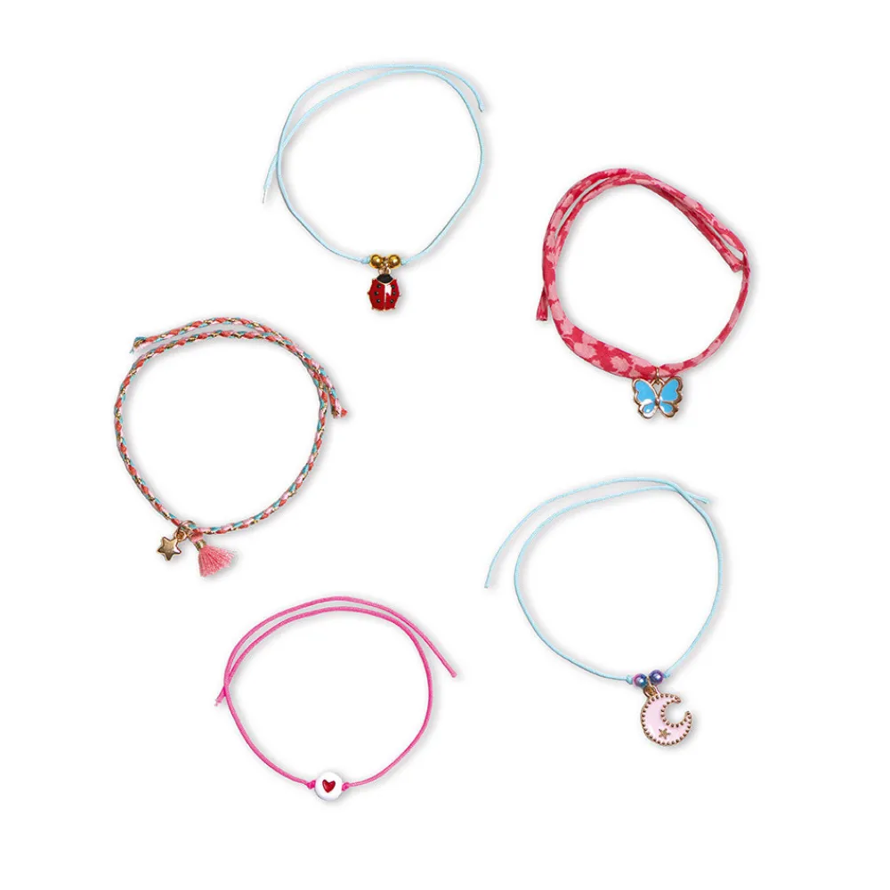 Janod Tampons & Papeterie|Collection "Les Ateliers Bijoux" & Les Perles*5 Bracelets A Voeux A Créer