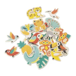 Janod Tableaux, Ardoises & Magnets*24 Magnets Tropicaux Tropik