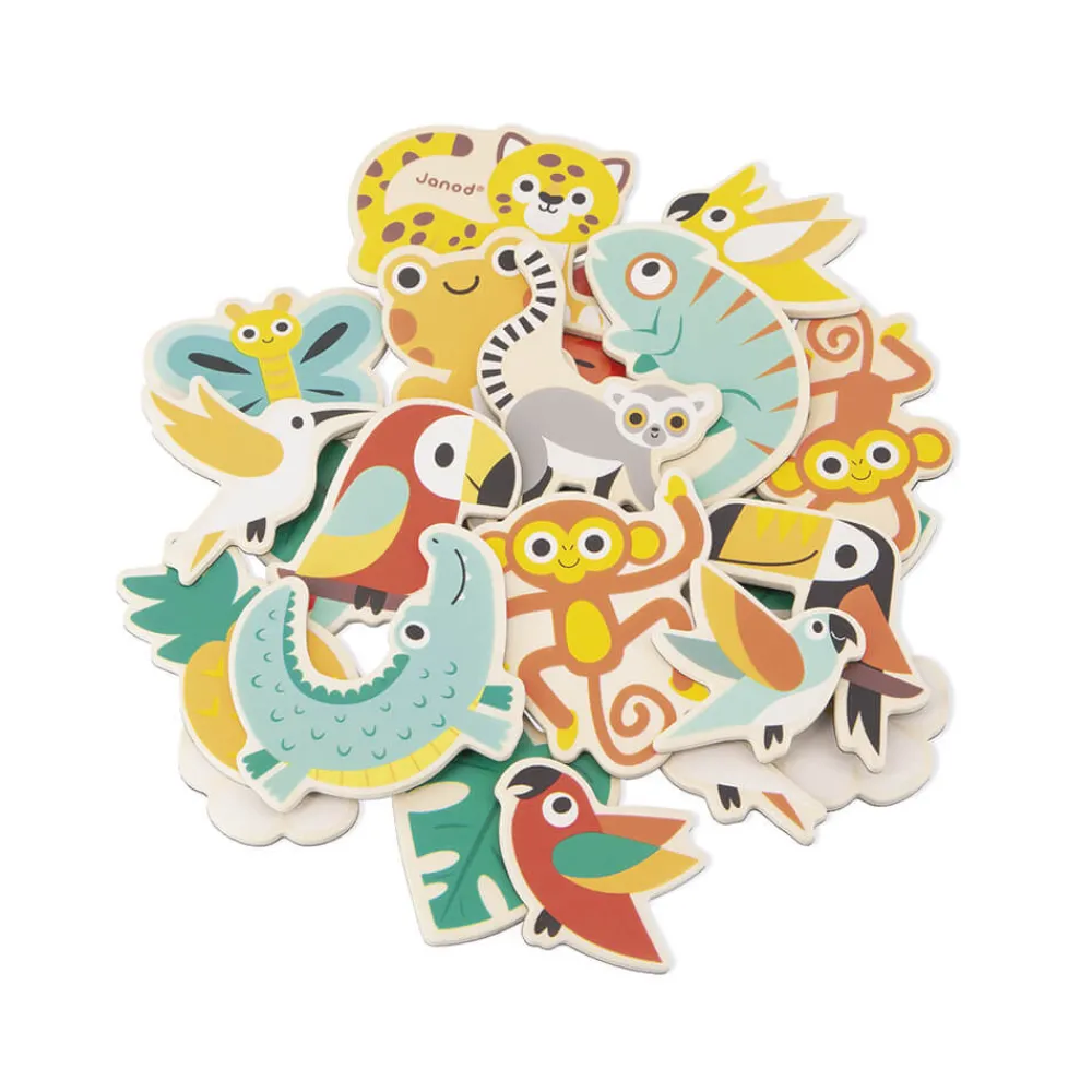 Janod Tableaux, Ardoises & Magnets*24 Magnets Tropicaux Tropik