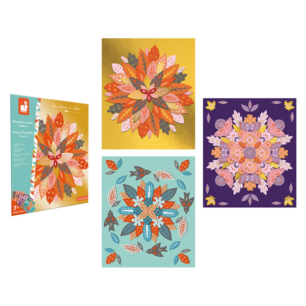 Janod Créations 3D|Collection "Les Ateliers Du Calme"*3 Mandalas Nature