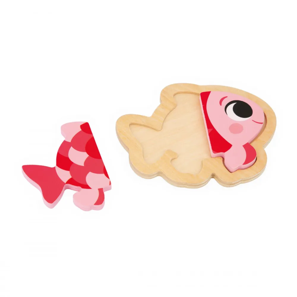 Janod Puzzles En Bois Premier Âge|Puzzles En Bois Premier Âge*4 puzzles Evolutifs Animaux de Compagnie