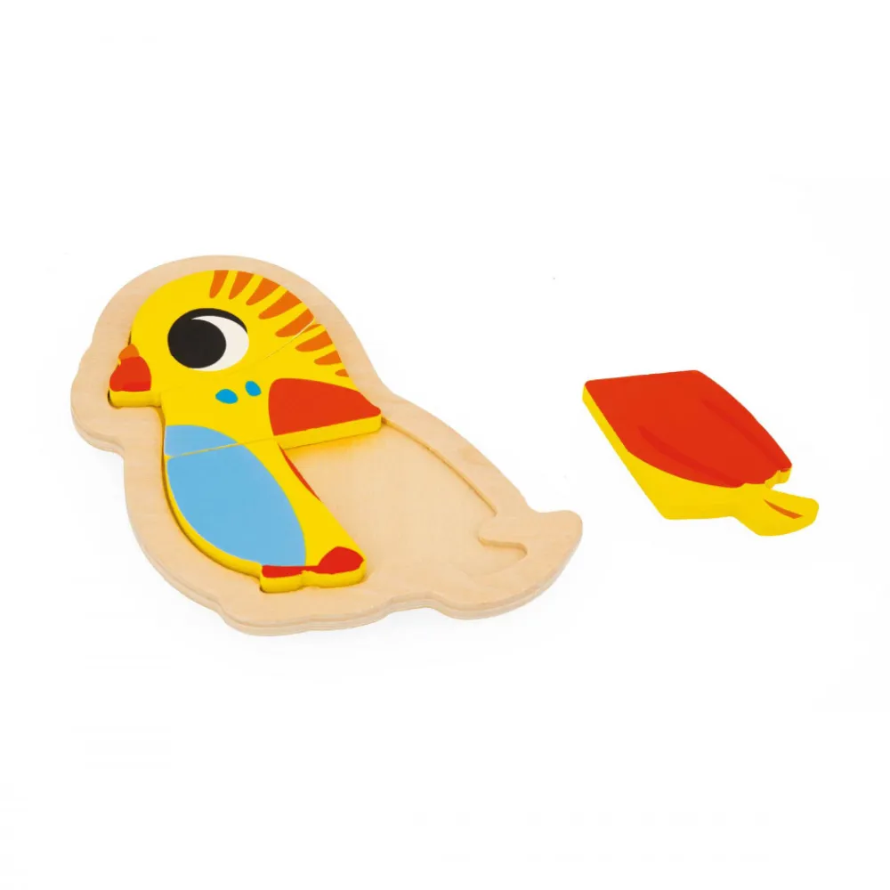 Janod Puzzles En Bois Premier Âge|Puzzles En Bois Premier Âge*4 puzzles Evolutifs Animaux de Compagnie