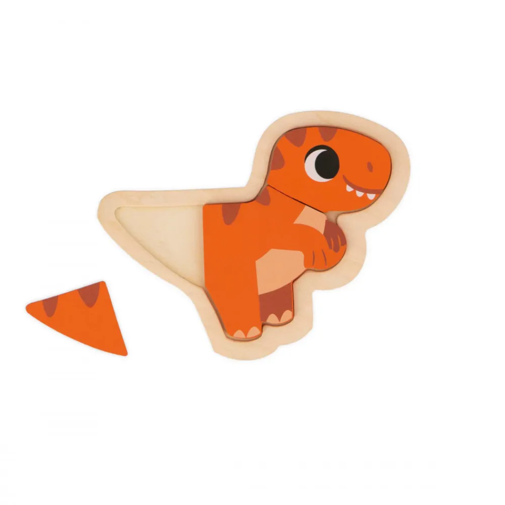 Janod Puzzles En Bois Premier Âge|Puzzles En Bois Premier Âge*4 Puzzles Evolutifs Dino
