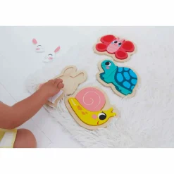 Janod Puzzles En Bois Premier Âge|Puzzles En Bois Premier Âge*4 Puzzles Evolutifs Jardin