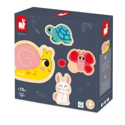 Janod Puzzles En Bois Premier Âge|Puzzles En Bois Premier Âge*4 Puzzles Evolutifs Jardin