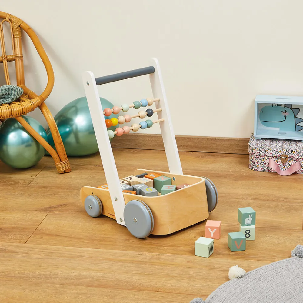 Janod Cubes & Pyramides|Jouets À Bascule, Porteurs & Chariots*ABC Buggy Sweet Cocoon (bois)