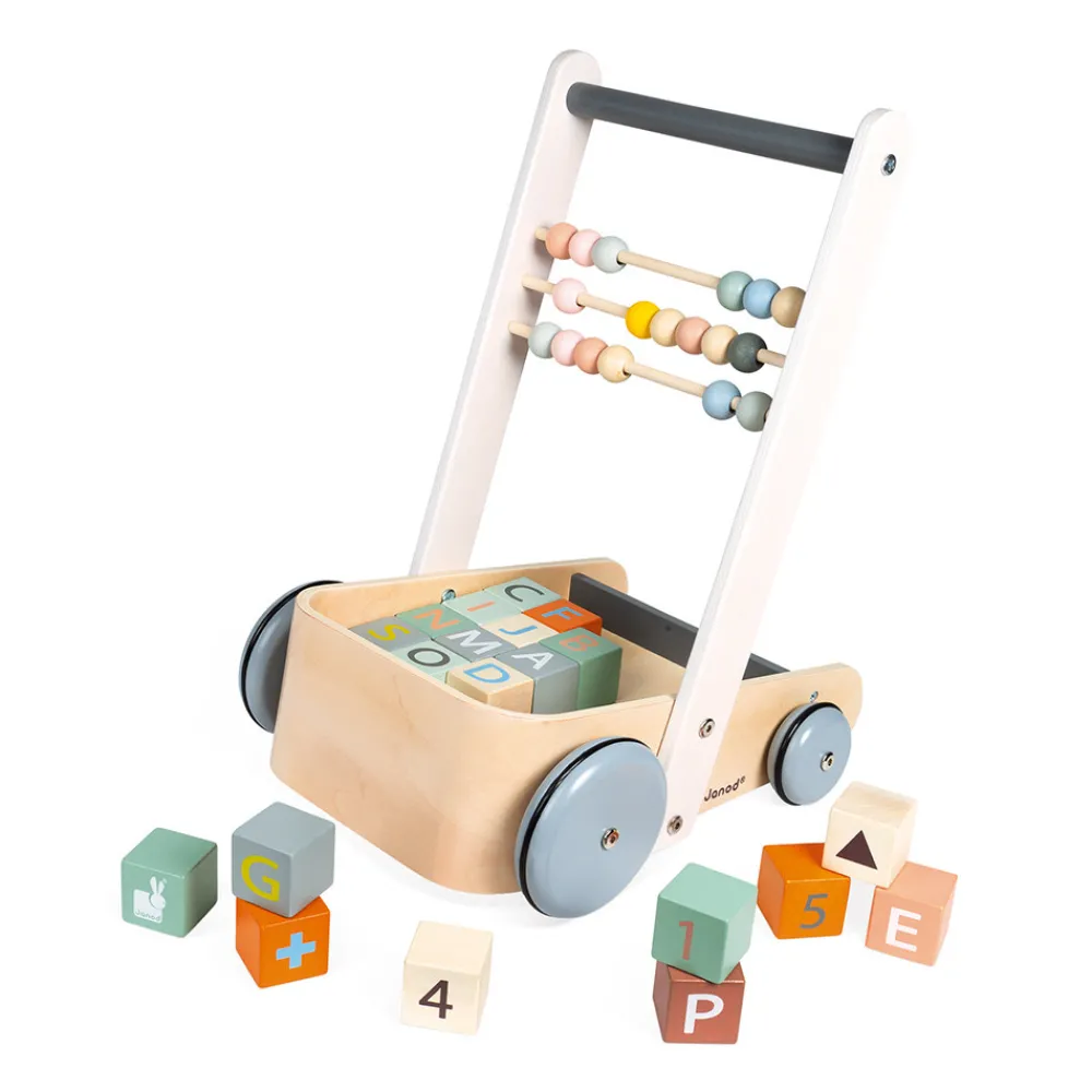 Janod Cubes & Pyramides|Jouets À Bascule, Porteurs & Chariots*ABC Buggy Sweet Cocoon (bois)