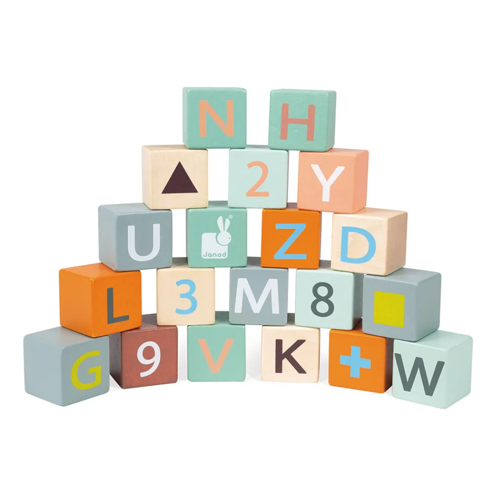 Janod Cubes & Pyramides|Jouets À Bascule, Porteurs & Chariots*ABC Buggy Sweet Cocoon (bois)