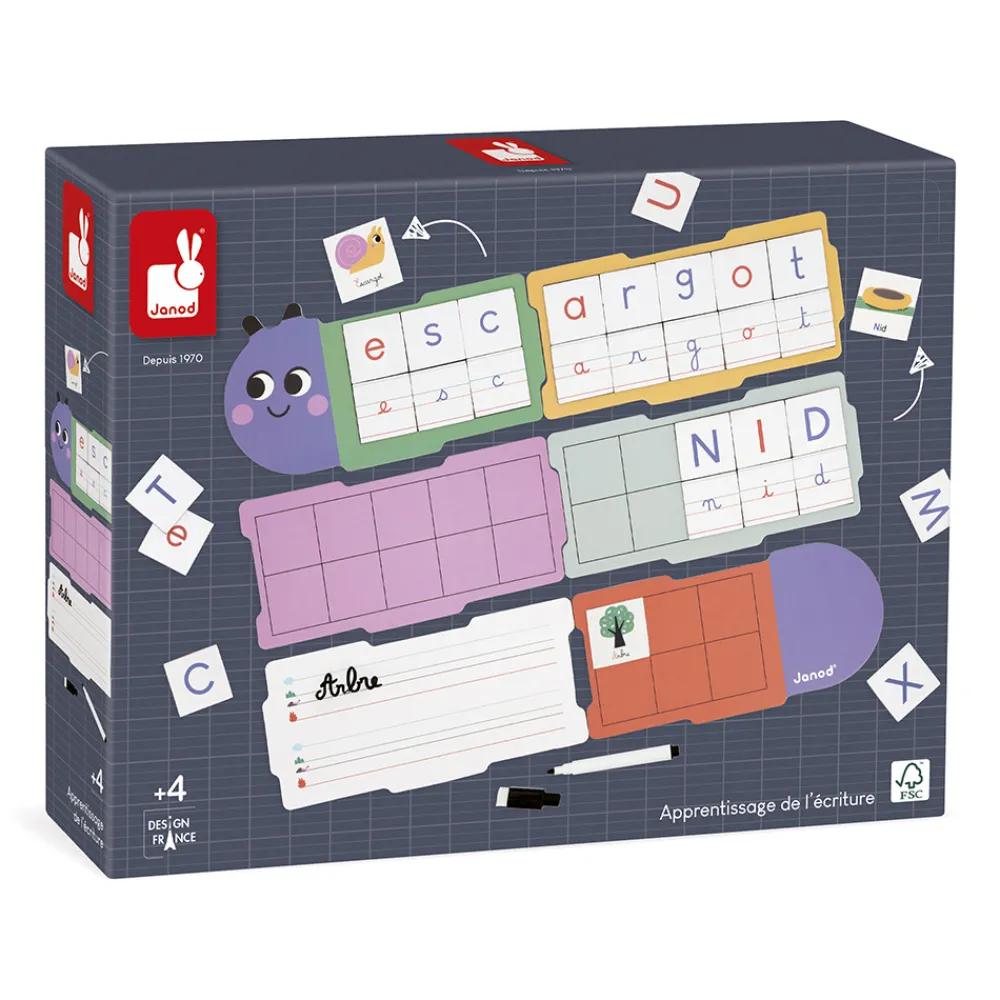 Janod Jeux Éducatifs Primaire|Jeux Éducatifs Maternelle*Apprendre à écrire - Chenille