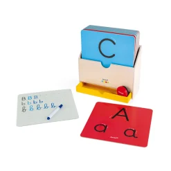 Janod Jeux Éducatifs Primaire|Jeux Éducatifs Chiffres & Lettres*Apprendre à Ecrire - Essentiel (bois)