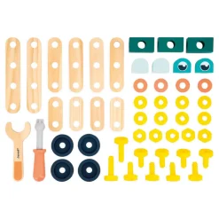 Janod Établis, Outils & Bricolage*Baril Brico'Kids 50 pièces (bois)