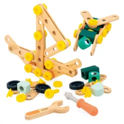 Janod Établis, Outils & Bricolage*Baril Brico'Kids 100 pièces (bois)