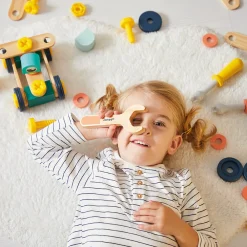 Janod Établis, Outils & Bricolage*Baril Brico'Kids 100 pièces (bois)