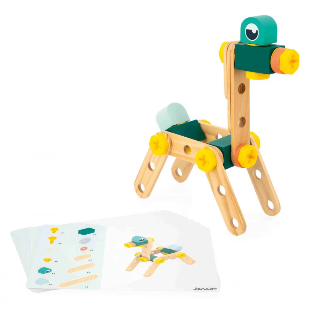 Janod Établis, Outils & Bricolage*Baril Brico'Kids 100 pièces (bois)