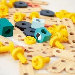 Janod Établis, Outils & Bricolage*Baril Brico'Kids 100 pièces (bois)