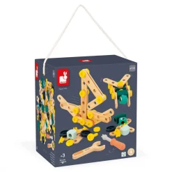 Janod Établis, Outils & Bricolage*Baril Brico'Kids 100 pièces (bois)