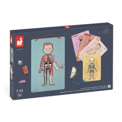 Janod Jeux Éducatifs Primaire|Jeux Éducatifs Science & Géographie*Body Magnet L'Anatomie - 12 langues