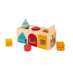 Janod Jeux Éducatifs Maternelle|Formes & Couleurs*Boite à Formes Géométriques (bois)