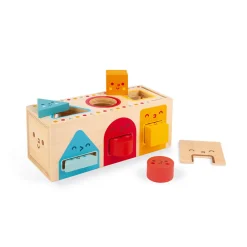 Janod Jeux Éducatifs Maternelle|Formes & Couleurs*Boite à Formes Géométriques (bois)
