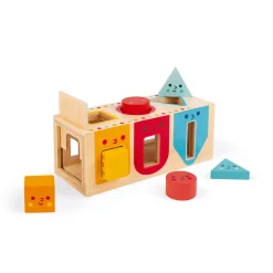 Janod Jeux Éducatifs Maternelle|Formes & Couleurs*Boite à Formes Géométriques (bois)
