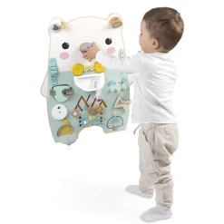 Janod Bouliers, Loopings & Panneaux D'Activités|Manipulation & Encastrement*Busy-board Ourson en bois Pure