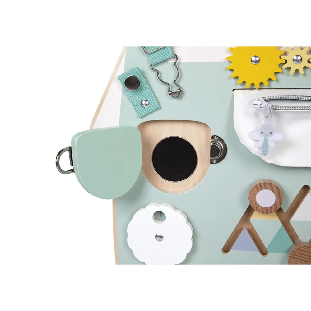 Janod Bouliers, Loopings & Panneaux D'Activités|Manipulation & Encastrement*Busy-board Ourson en bois Pure