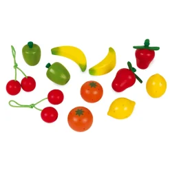 Janod Cuisines, Dinettes & Marchandes*Cagette de 12 fruits (bois)