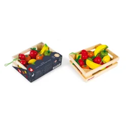 Janod Cuisines, Dinettes & Marchandes*Cagette de 12 fruits (bois)