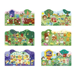 Janod Mosaïques & Gommettes*Cahier de Stickers et Décors Le Jardin