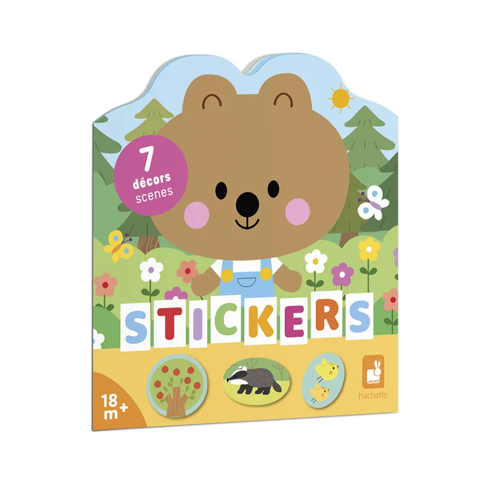 Janod Mosaïques & Gommettes*Cahier de Stickers et Décors La Forêt