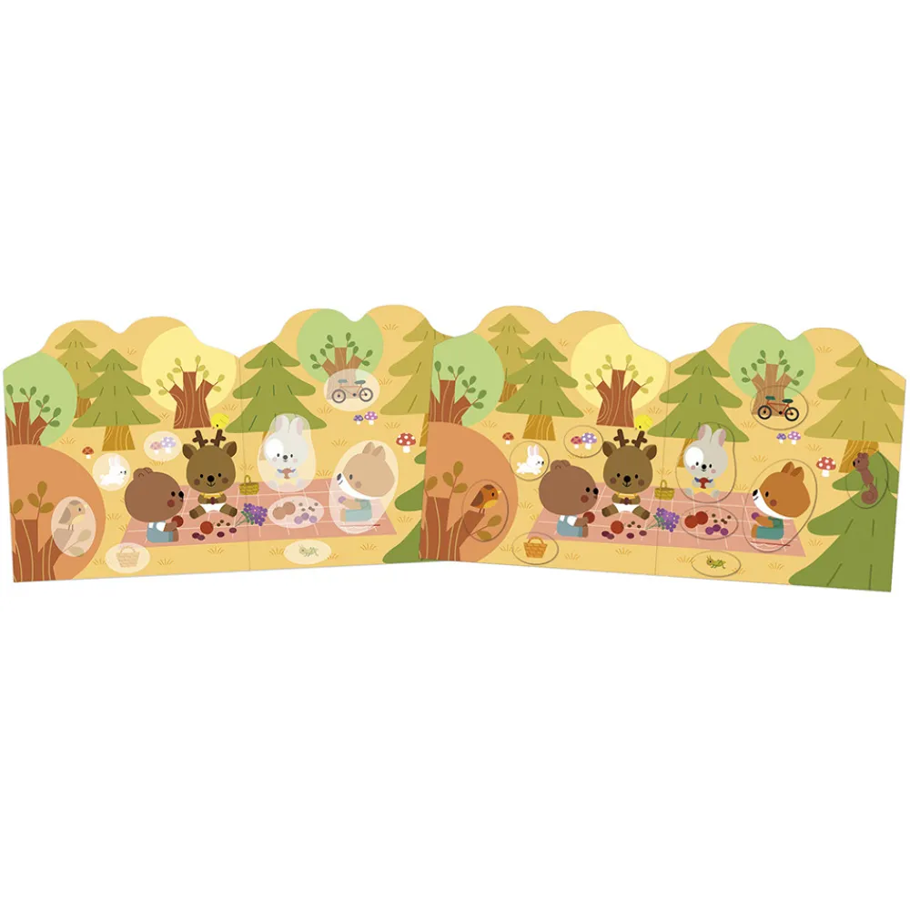 Janod Mosaïques & Gommettes*Cahier de Stickers et Décors La Forêt