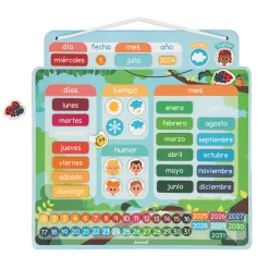 Janod Jeux Éducatifs Primaire|Jeux Éducatifs Maternelle*Calendrier Magnétique - Espagnol