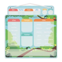 Janod Jeux Éducatifs Primaire|Jeux Éducatifs Maternelle*Calendrier Magnétique - Espagnol