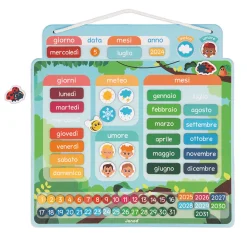 Janod Jeux Éducatifs Primaire|Jeux Éducatifs Maternelle*Calendrier Magnétique - Italien