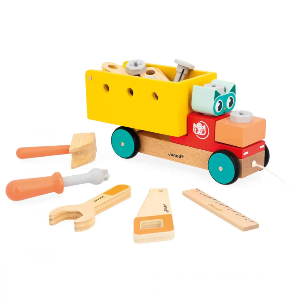 Janod Jouets À Promener & À Pousser*Camion à Tirer Brico'Kids