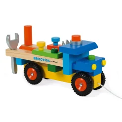 Janod Véhicules, Garages & Voitures|Établis, Outils & Bricolage*Camion de bricolage (bois)