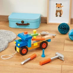 Janod Véhicules, Garages & Voitures|Établis, Outils & Bricolage*Camion de bricolage (bois)
