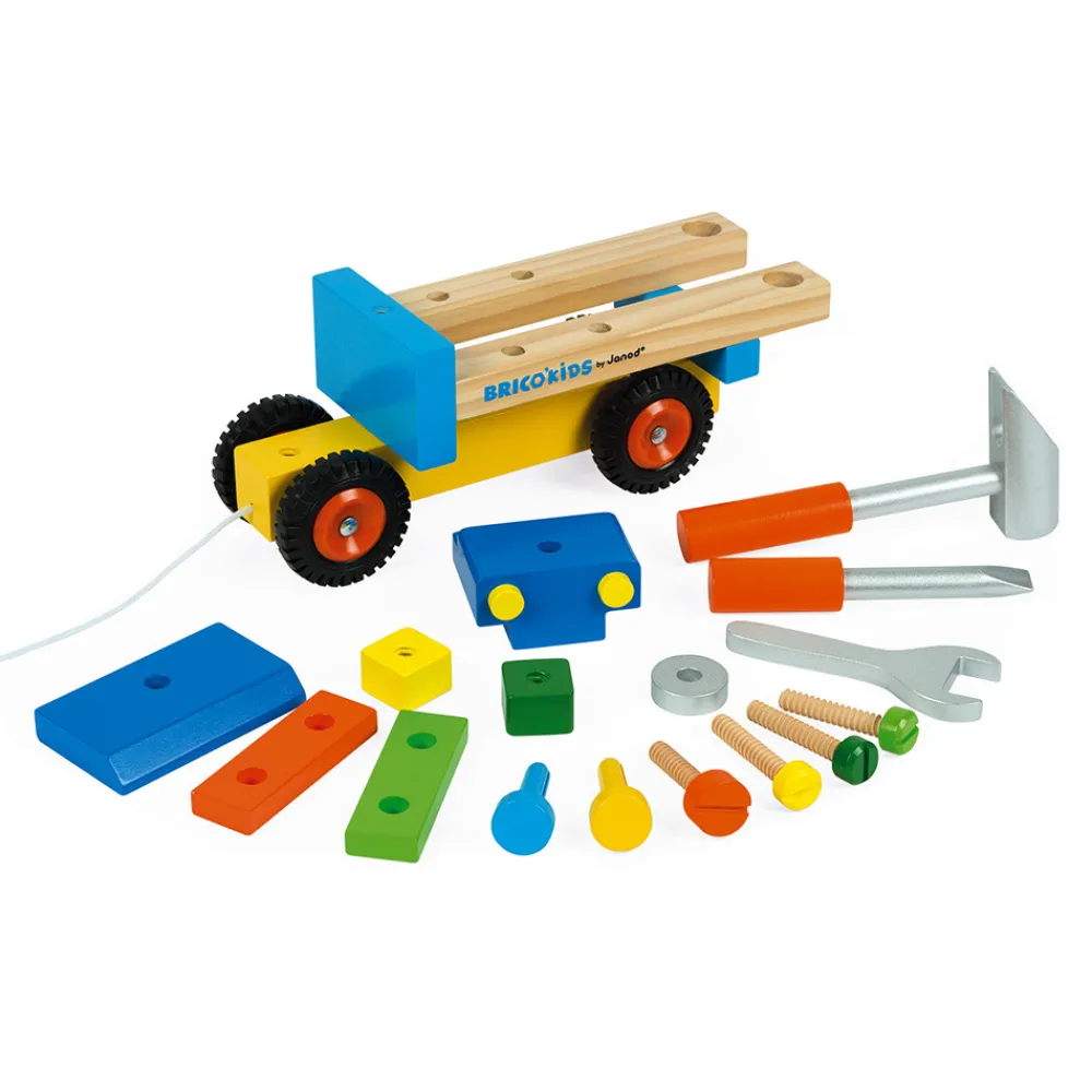 Janod Véhicules, Garages & Voitures|Établis, Outils & Bricolage*Camion de bricolage (bois)