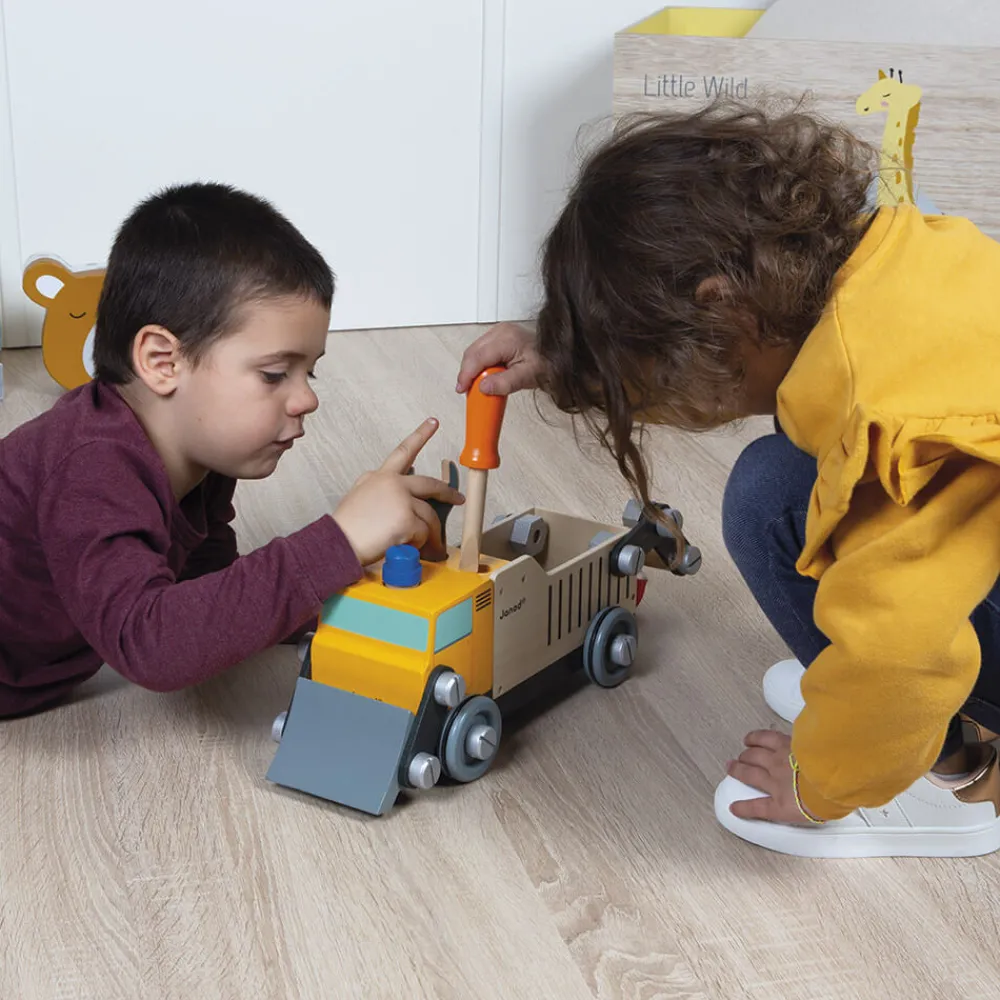 Janod Véhicules, Garages & Voitures|Établis, Outils & Bricolage*Camion de chantier Brico'kids