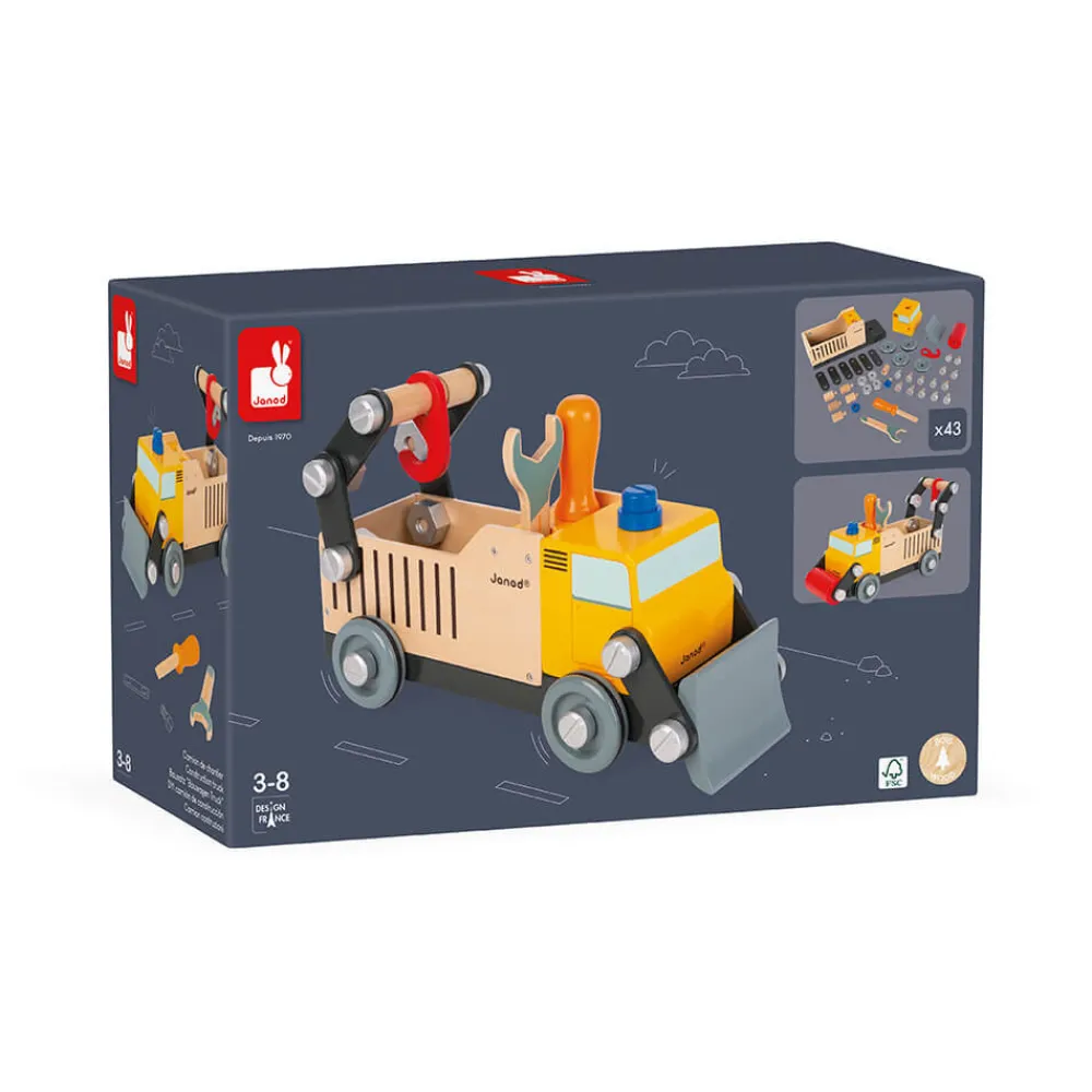 Janod Véhicules, Garages & Voitures|Établis, Outils & Bricolage*Camion de chantier Brico'kids