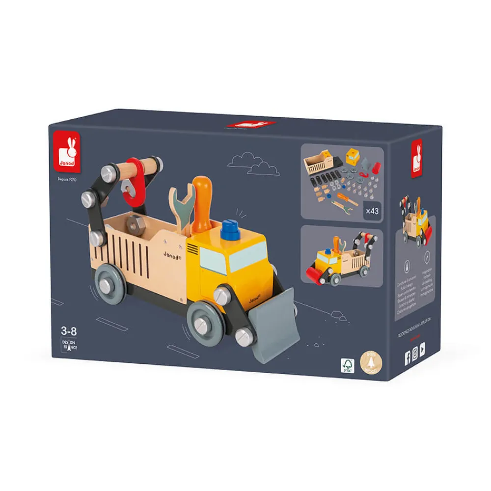 Janod Véhicules, Garages & Voitures|Établis, Outils & Bricolage*Camion de chantier Brico'kids