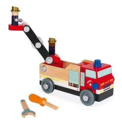 Janod Véhicules, Garages & Voitures|Établis, Outils & Bricolage*Camion de pompiers Brico'kids