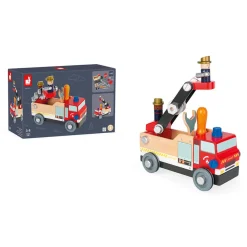 Janod Véhicules, Garages & Voitures|Établis, Outils & Bricolage*Camion de pompiers Brico'kids