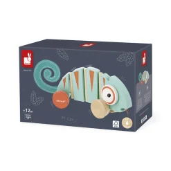 Janod Jouets À Promener & À Pousser*Caméléon à Tirer Tropik
