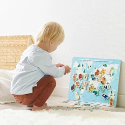 Janod Jeux Éducatifs Maternelle|Jeux Éducatifs Science & Géographie*Carte Monde Magnétique Minikids