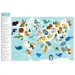 Janod Jeux Éducatifs Maternelle|Jeux Éducatifs Science & Géographie*Carte Monde Magnétique Minikids